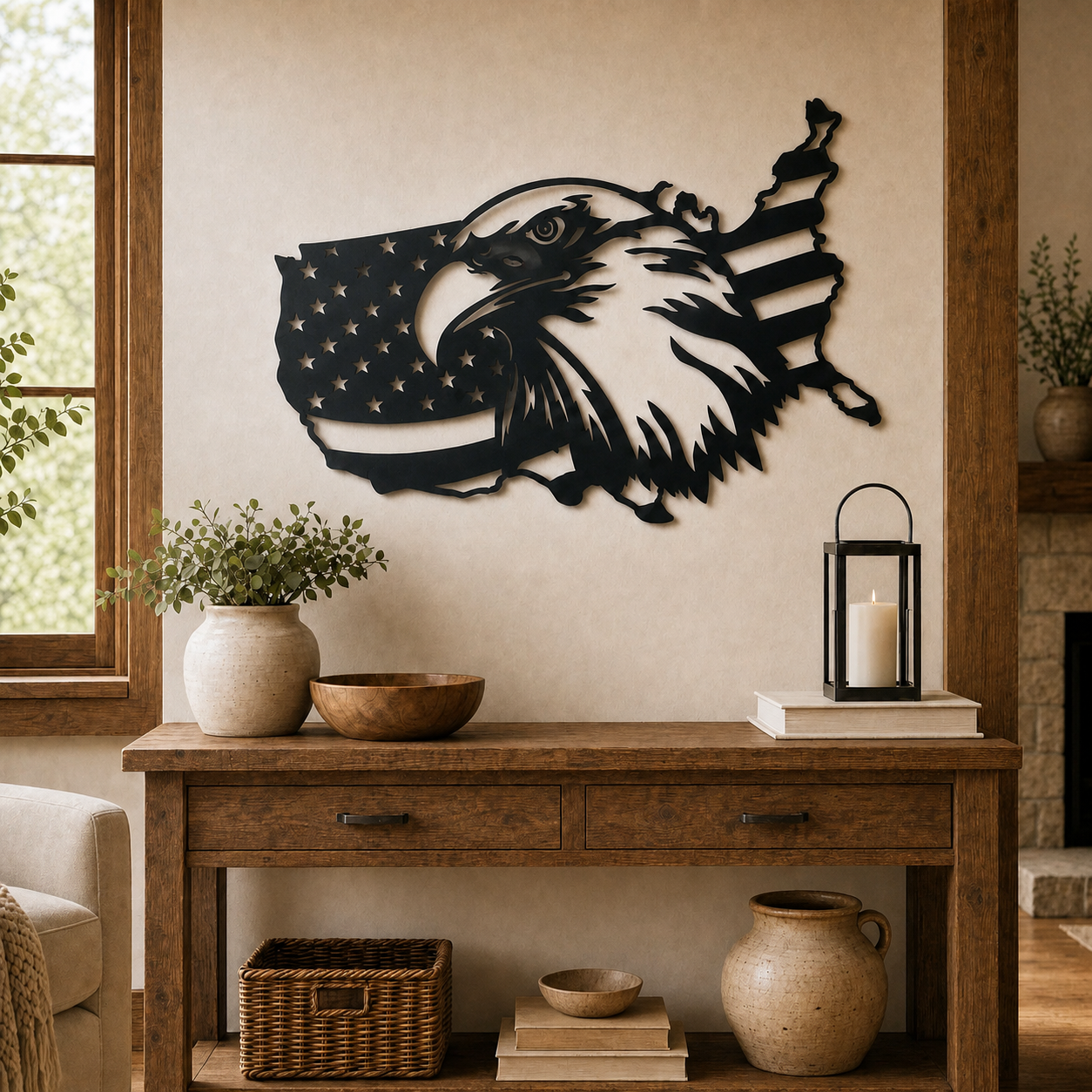 Unites states/Eagle - Wall Art