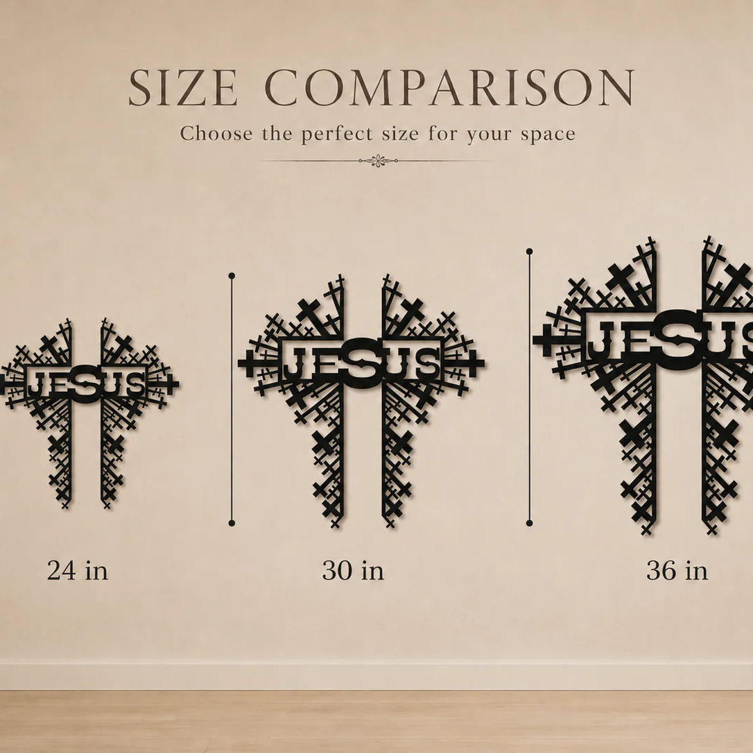 "Jesus" Cross - Wall Art